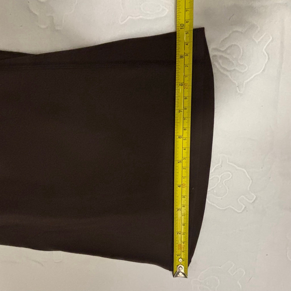 Women's Aero Brown Wide Leg Leggings Cropped/Short M 27 inseam super high waist - Picture 5 of 7